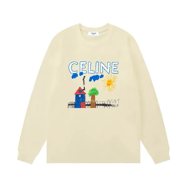 Celine L?£¤ng?¡èrmad replika lyxig bomullslogotyp Dubbelgarn L?¡èttvikt