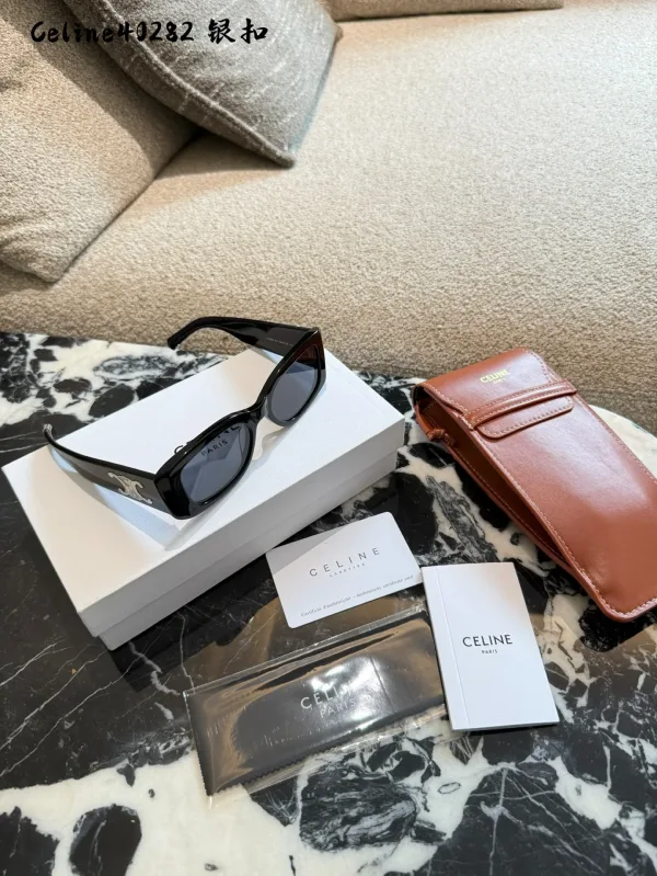 Celine Sonnenbrille Replik Luxus Logo Minimalist Arc De Triomphe Schmal