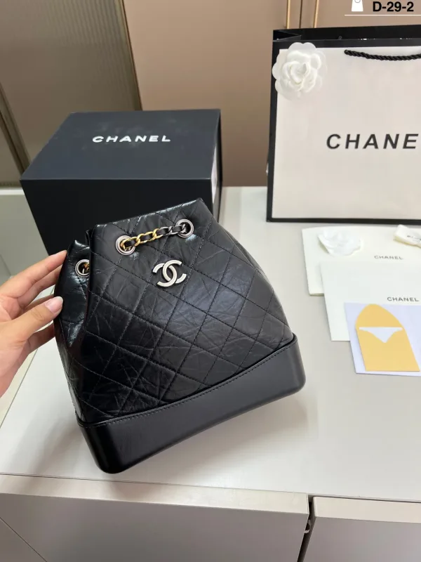Chanel Rucksack Replik Luxus 1:1 Rindsleder Eimer Schultergurt