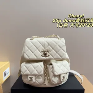 Chanel Rucksack Replik Luxus Rindsleder Es ist passende Box Duma