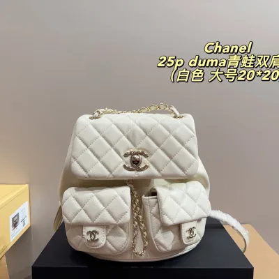 Chanel Rucksack Replik Luxus Rindsleder Es ist passende Box Duma