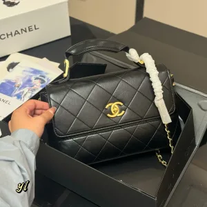 Chanel Aktentasche Replik Luxus 1:1 Black Gold Haha Faltschachtel