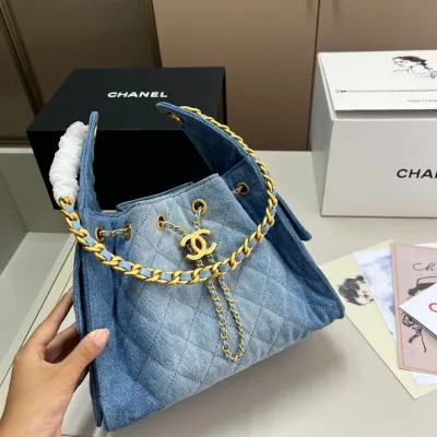 Chanel Casual Wear Replik Luxus Denim It Hippie Unterarmtasche