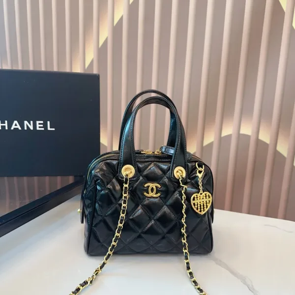 Chanel Handtasche Replik Luxus kommt faltbare Box Schultertasche Größe