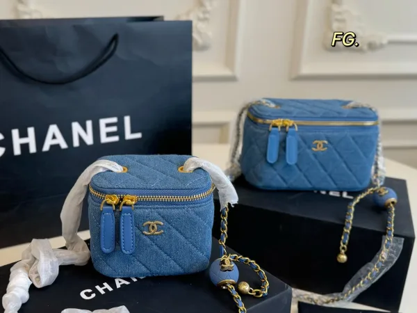 Chanel Lippenstift Tasche Replik Luxus 1:1 Gold Chic Stylish Folding