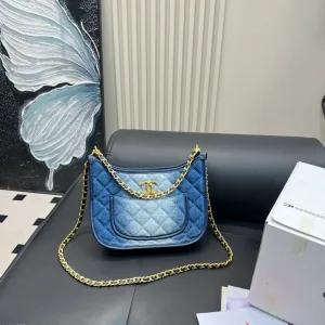 Chanel Reisetasche Replik Luxus Denim Gradient Es kommt auch