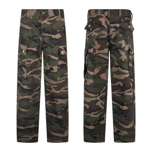 Chrome Hearts Jeans replika lyx Silver Läder Camouflage Vintage Dessa
