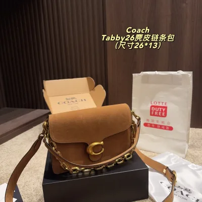 Coach Chain Bag Replik 1:1 Super Klon Wildleder Distressed Retro