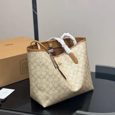 Coach Einkaufstasche Replik Super Klon Logo Classic Tote Kommt