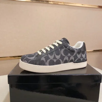 Coach Sneakers Replik 1:1 Schaffell Casual Lace Up Modische Be
