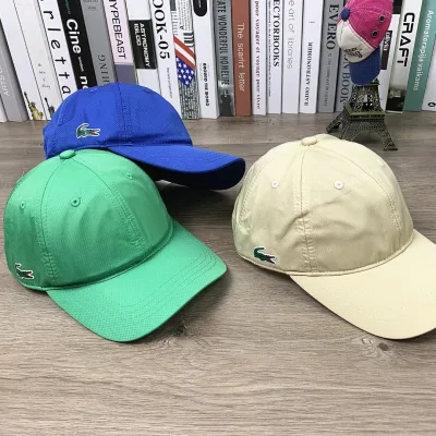 Cos Hat replica 1:1 Khaki Green Logo Cap Lacoste Crocodile