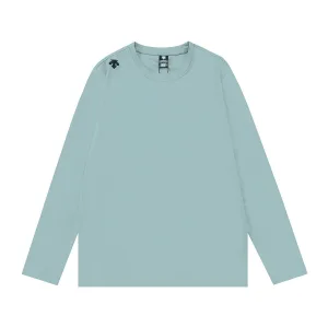 Descente Long Sleeves replika 1:1 Green Cotton Brodered Logo Casual