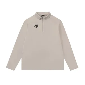 Descente L?£¤ng?¡èrmad replika lyxig vit bomullslogotyp Sportig Casual