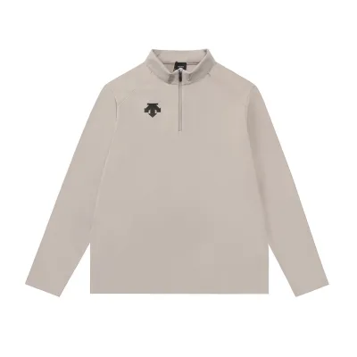 Descente L?£¤ng?¡èrmad replika lyxig vit bomullslogotyp Sportig Casual