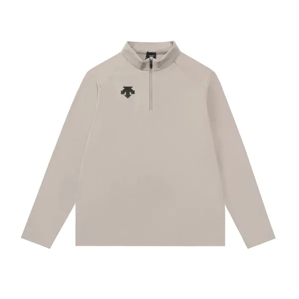 Descente L?£¤ng?¡èrmad replika lyxig vit bomullslogotyp Sportig Casual