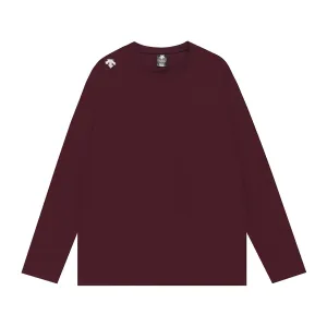 Descente l?£¤ng?¡èrmad replika superklon Burgundy bomull broderad logotyp