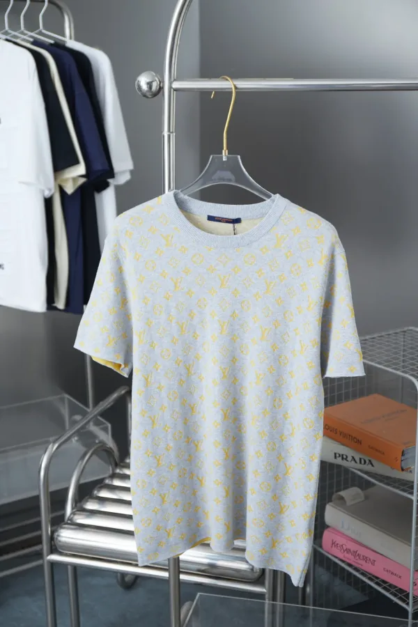 Descente Short Sleeves replika 1:1 Bomull Silke Wool Monogram L?¡ègger till