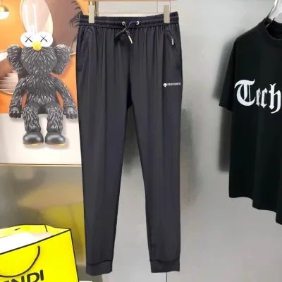 Descente Trousers replica super clone Black Grey Silk Classic Stretch