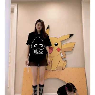 Dg Short Sleeve Replica 1:1 White Black Brodered Cdg Ss