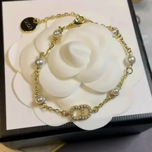 Dior Armband replika lyx super clone Cd Pearl