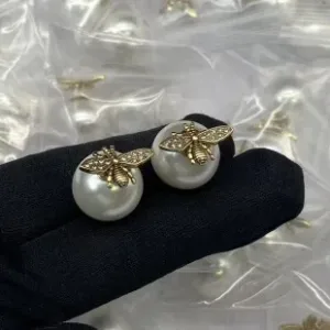 Dior ??rh?¡èngen replika lyx 1:1 Bee Pearl