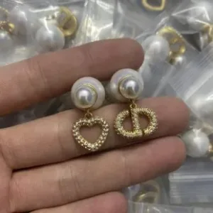 Dior ??rh?¡èngen replika lyx Asymmetrisk p?¡èrla Real Shot