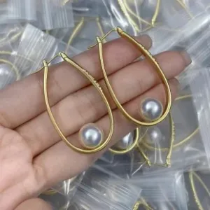 Dior ??rh?¡èngen replika lyx Oval Pearl Real Shot
