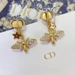 Dior ??rh?¡èngen replika lyx Silver Bee varje bit f??r ??rat