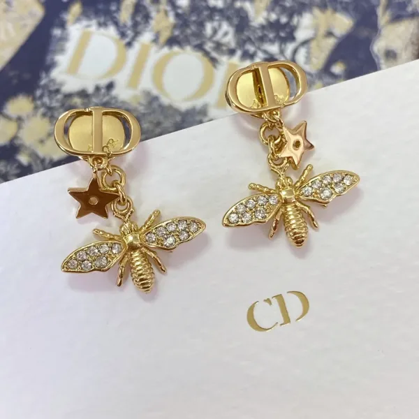 Dior ??rh?¡èngen replika lyx Silver Bee varje bit f??r ??rat