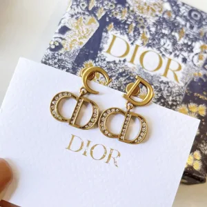 Dior ??rh?¡èngen replika lyx Silver Logotyp Klassisk Samma material ?¡èr