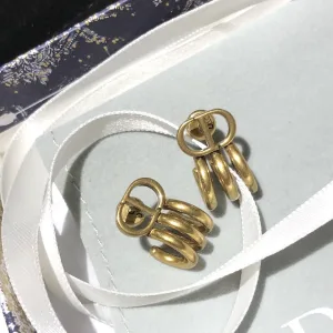 Dior ??rh?¡èngen replica lyx Silver Retro Simple Cd Claws Senaste