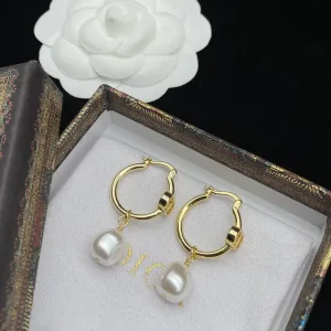 Dior ??rh?¡èngen replika lyx Special Shaped Pearl