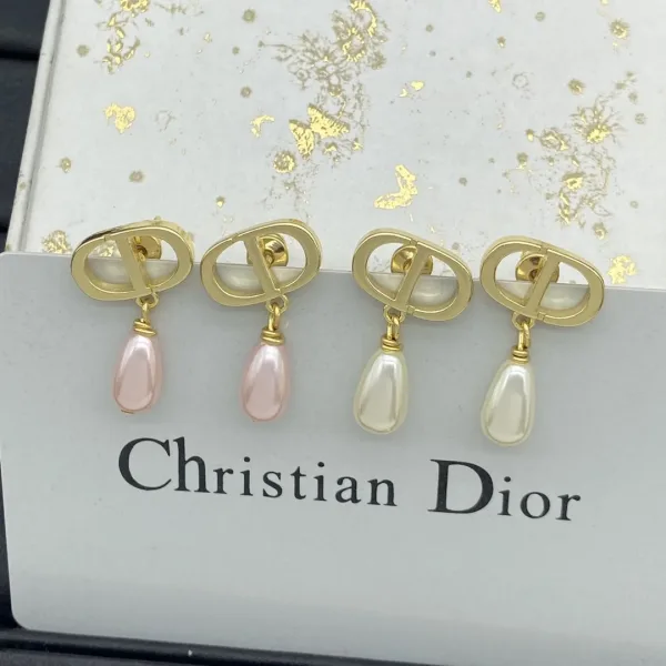 Dior ??rh?¡èngen replika lyx White Pearl