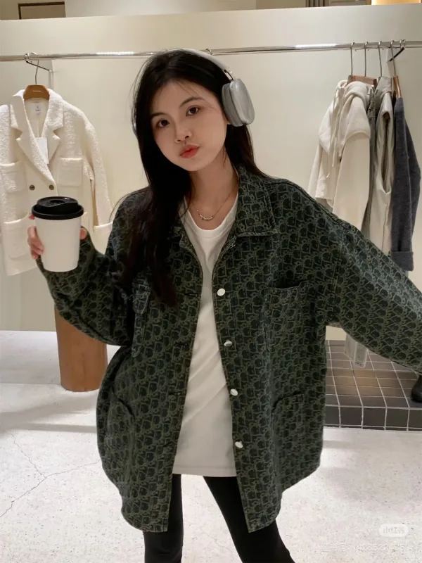 Dior Jacka replica lyx 1:1 Denim Logo Vintage All Is