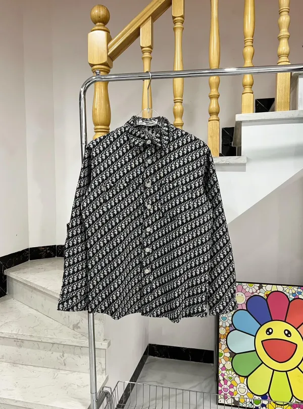 Dior Jacka replica lyx Svart Denim Bomull All Jacquard Fit