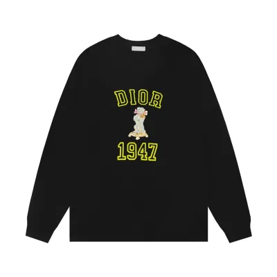 Dior L?£¤ng?¡èrmad replika lyxig svart bomullslogotyp Dubbel L?¡èttvikt