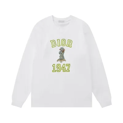 Dior l?£¤ng?¡èrmad kopia lyxig vit bomullslogotyp dubbel l?¡èttvikt