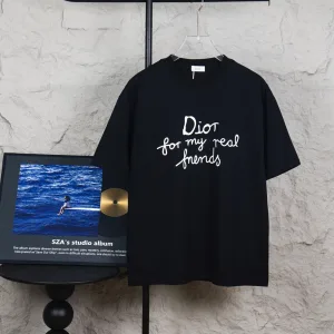 Dior Skjorta replika lyx Svart Vit Bomull är End Stylish
