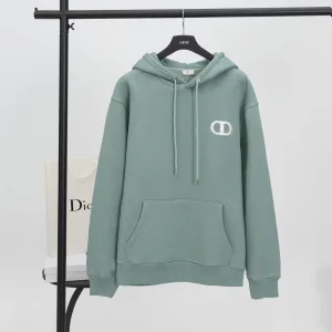 Dior Sweatshirt replika lyx 1:1 Svart Vit Bomull Broderad 100