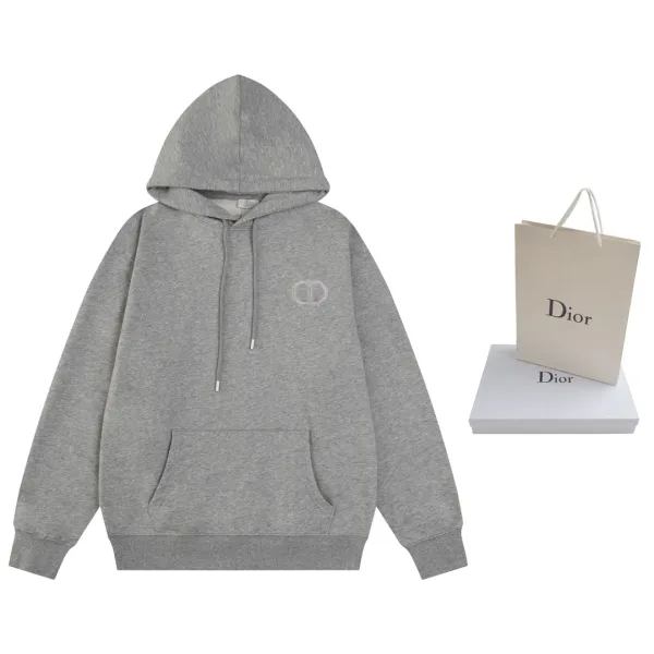 Dior Hoodie replica lyx Svart Vit Gr?£¤ Lila Gr??n Bomull
