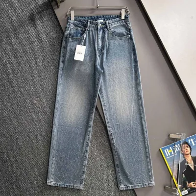 Dior Byxor replika lyx Denim Bomull Par Everyday Wear År