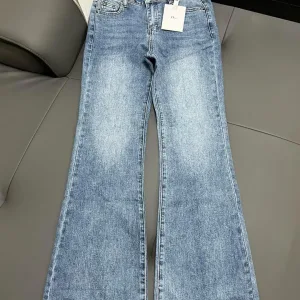 Dior Damskjorta replika lyx Röd Blå Läder Bomull Broderad