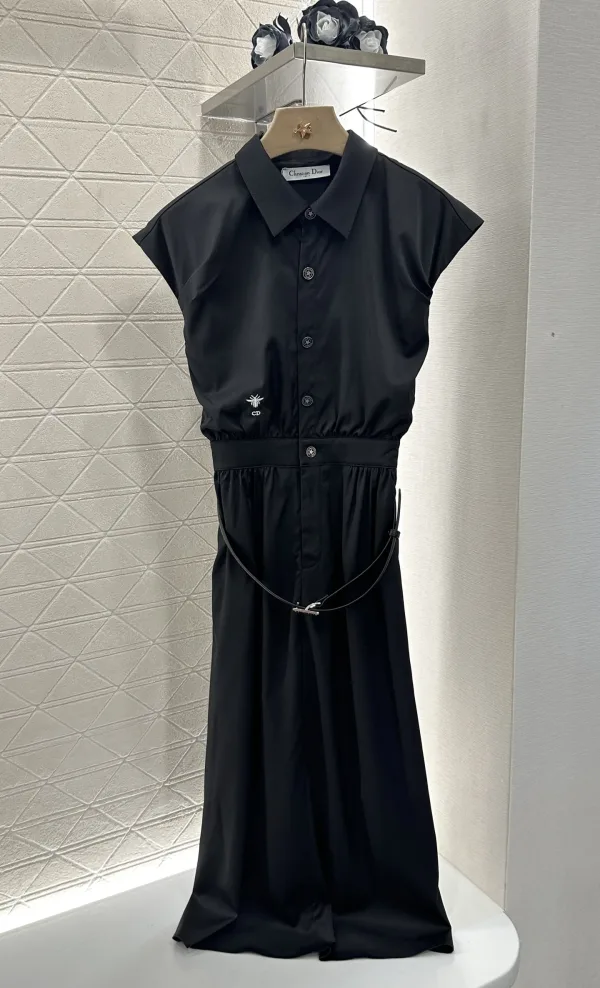 Dior Kvinnor Kortärmad kopia lyxig bomull Polyester Broderad logotyp
