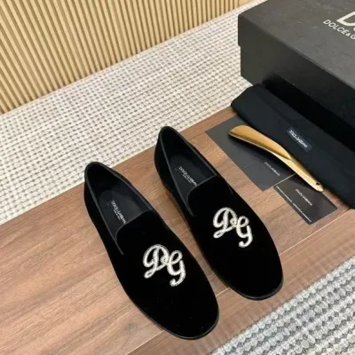 Dolce Gabbana Lederschuhe Replik Super Klon Schwarz Rindsleder Satin