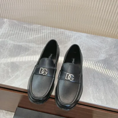 Dolce Gabbana Lederschuhe Replik Super Klon Rindsleder Kalbsleder Logo