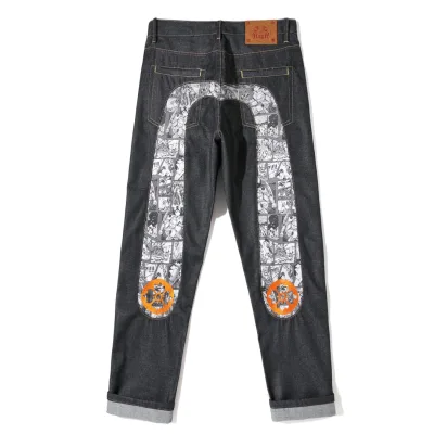 Evisu Shirt replica 1:1 super clone Denim Broderade Jeans On