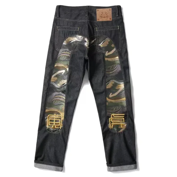 Evisu Shirt replica 1:1 super clone Denim Broderade Jeans On