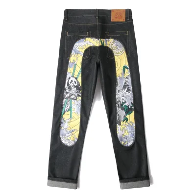 Evisu Shirt replica lyx 1:1 Denim Broderade Jeans On Is