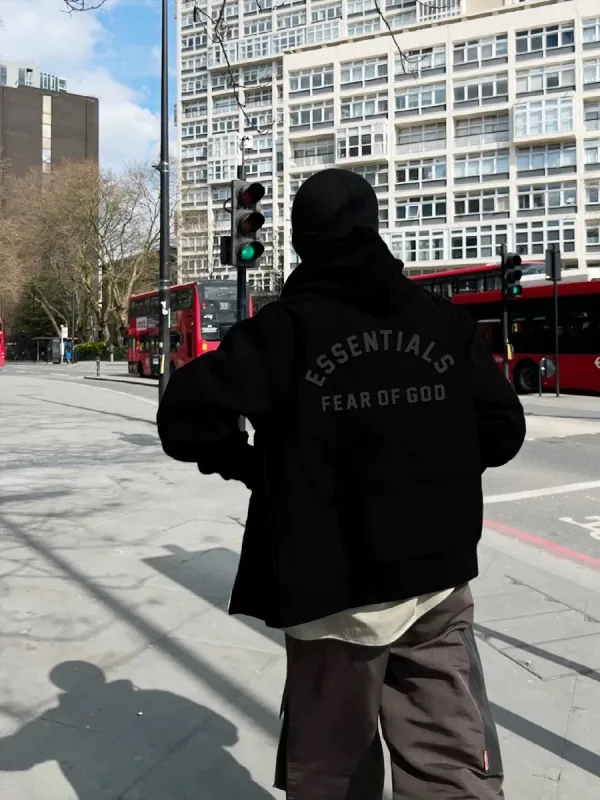 Fear Of God Coat replica 1:1 Grey Black Fleece Fog