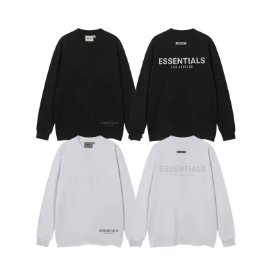 Fear Of God Långärmad replika 1:1 Black White Fog